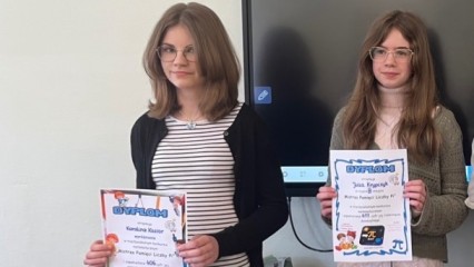 Ponowny sukces naszych uczniów w Międzyszkolnym Konkursie „Mistrz Pamięci Liczby Pi